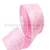 38mm (1.5"), Lace Ribbon, Floral Lace Ribbon, Soft Decorative Ribbon Trim, LIGHT PINK, Vintage Lace Ribbon for Bows, Sewing & Crafts, 4.5-5 YARD ROLL