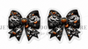 40x39mm, Transparent Flatback Resin, Halloween Resins, Clear Resins, Pumpkin, Bat, Ghost, Coquette Bow, Hair Bow Centers, Badge Reel Resins, Craft Embellishments, 2 PCS