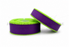 Moonstitch Ribbon, Holiday Ribbon, Halloween Ribbon, Ultra Violet Ribbon, ACID GREEN Stitched Edge, Wholesale, PER YARD 