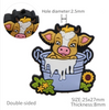 25x27mm, Highland Cow Focal Bead, Silicone Focal Beads, Focals for Beadable Pens, Farm Animal Focal Bead, Beading & Crafting Supplies, 1 PC