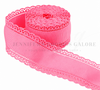 1.5", Scalloped Edge Ribbon, BUBBLEGUM, Lace Edge Ribbon, Hair Bow Ribbon, 1 YARD