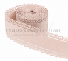 1.5", Scalloped Edge Ribbon, BEIGE, Lace Edge Ribbon, 1 YARD 