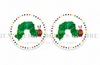 34mm, Hungry Caterpillar Resins, Cartoon Resins, Planar Resins, Storybook, Embellishments, Hair Bow Centers, Cabochons, Wholesale Resins, 2PCS