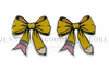 34x35mm, Back to School Resins, Coquette Bow Resins, Pencil Resins, Cabochons, Keychain Resins, Hair Bow Centers, Embellishments, Wholesale Resins, 2PCS