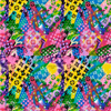 (boujee21) 9x12", LV Synthetic Leather, Custom Leather Sheets, Neon Graffiti, Boujee, Gucci, Leather for Crafts, Synthetic Leather Sheet, Faux Leather, Vinyl, Patent, Litchi, Glitter, DIY Hair Bows, 1 Sheet