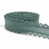 1.5", Linen Ribbon, Scalloped Edge Ribbon, DEEP SAGE TEAL, Lace Edge Ribbon, Hair Bow Ribbon, 1 YARD