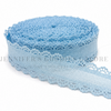 1.5", Linen Ribbon, Scalloped Edge Ribbon, LIGHT BLUE, Lace Edge Ribbon, Hair Bow Ribbon, 1 YARD