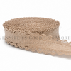 1.5", Linen Ribbon, Scalloped Edge Ribbon, NATURAL LINEN, Lace Edge Ribbon, Hair Bow Ribbon, 1 YARD