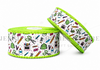 Back to School Ribbon, Moonstitch Ribbon, School Supplies, Lime Stitch, Hair Bow Ribbon, Wholesale, PER YARD