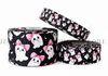 Halloween Ribbon, Ghost Ribbon, Holiday Ribbon, Black Ribbon, Lanyard Ribbon, Hair Bow Ribbon, Wholesale Ribbon, PER YARD