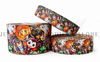 Halloween Ribbon, Ghost, Black Cat, Vampire, Pumpkin Ribbon, Holiday Ribbon, Black Ribbon, Lanyard Ribbon, Hair Bow Ribbon, Wholesale Ribbon, PER YARD
