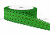 2.5", Linen Ribbon, Scalloped Edge Ribbon, Grinch, Christmas Ribbon, Lace Edge Ribbon, Hair Bow Ribbon, 1 YARD