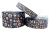 ack Ribbon, Nightmare Before Christmas, Christmas Ribbon, Jack Faces, Navy Ribbon, Holiday Ribbon, Lanyard Ribbon, Hair Bow Ribbon, Whiolesale Ribbon, PER YARD