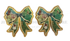 70mm, Princess Resins, Planar Resins, Tiana, Princess and the Frog, Coquette Bow, Gold Glitter, Badge Reel Resins, Flat Back Resins, Cabochons, Hair Bow Centers, 2PC