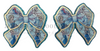 70mm, Princess Resins, Planar Resins, Frozen, Elsa, Anna, Coquette Bow, Blue Glitter, Badge Reel Resins, Flat Back Resins, Cabochons, Hair Bow Centers, 2PC