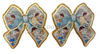 70mm, Princess Resins, Planar Resins, Cinderella, Coquette Bow, Gold Glitter, Badge Reel Resins, Flat Back Resins, Cabochons, Hair Bow Centers, 2PC