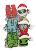 2x1.5", Christmas Shakers, Nightmare Before Christmas Shakers, Jack, Sally, Layered Flat Back Resins, Cabochon, Die Cut Resins, Bow Embellishments, DIY Badge Reel Accessories, 1PC