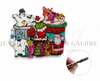 3", Christmas Shakers, Glitter Shaker Pattern, Christmas Resins, Rudolph, Snowman, Grinch, Santa, Die Cut Resin, Big Bow Shaker, Cabochon, Die Cut, Bow Embellishments, DIY Badge Reel Accessories, 1 PC