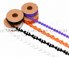 1.5-2cm(0.8'') Halloween Embossing Ribbon, Pumpkin, Ghost, Bat, Spider Web, Rick Rack, Ric Rac Ribbon, PER YARD