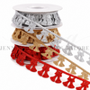 1", Christmas Rick Rack, Christmas Bells Ribbon, Christmas Trim, Glitter, Ric Rac, Wholesale, PER YARD 
