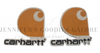 40mm, Carhartt Resins, Country Resins, Orange, abochons, Keychain Resins, Hair Bow Centers, Embellishments, Wholesale Resins, 2PCS