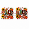 40mm, It's Fall Y'all Resins, Fall Resins, Pumpkins, Sunflowers, Holiday Resins, Flat Back, Badge Reel Resins, Hair Bow Centers, Cabochons, Wholesale Resins, 2PC (2276)