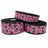 Halloween Ribbon, Moonstitch Ribbon, Pink Pumpkin Ribbon, Black Stitch, Hair Bow Ribbon, Wholesale Ribbon, PER YARD