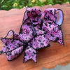 Halloween Ribbon, Moonstitch Ribbon, Pink Pumpkin Ribbon, Black Stitch, Hair Bow Ribbon, Wholesale Ribbon, PER YARD