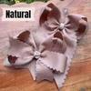 Scallop Ribbon, NATURAL, Wavy Edge Ribbon, Grosgrain, Hair Bow Ribbon, Wedding Decor, Gift Wrapping, Scrapbooking, Wholesale, PER YARD