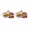In-N-Out Burger Resins, Food Resins, Planar Resins, Fast Food Resins, Flat Back Resins, Hair Bow Centers, Badge Reel Resins, Cabochons, Wholesale, 2PCS