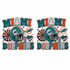 40mm, Football Resins, Planar Resins, Miami Dolphins, Flat Backs, Embellishments, Badge Reel Resins, Hair Bow Centers, Cabochons, Wholesale Resins, 2PCS