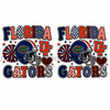40mm, Football Resins, Planar Resins, Florida, Gators, Flat Backs, Embellishments, Badge Reel Resins, Hair Bow Centers, Cabochons, Wholesale Resins, 2PCS