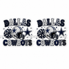 40mm, Football Resins, Planar Resins, Dallas, Cowboys, Flat Backs, Embellishments, Badge Reel Resins, Hair Bow Centers, Cabochons, Wholesale Resins, 2PCS