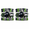  40mm, Football Resins, Planar Resins, Seattle, Seahawks, Flat Backs, Embellishments, Badge Reel Resins, Hair Bow Centers, Cabochons, Wholesale Resins, 2PCS