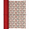 12x53.5", Fashion Designer Leather, Gucci Leather Roll, Floral, Double Sided, Red Glitter, Key FOB Leather, Hair Bow Leather, 1 ROLL