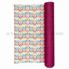 12x53.5", Fashion Designer Leather, Coach Leather Roll, Rainbow onn White, Double Sided, Magenta Glitter, Key FOB Leather, Hair Bow Leather, 1 ROLL