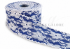 3", Lace Ribbon, Moonstitch, ROYAL BLUE, Hair Bow Ribbon, PER YARD