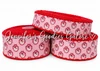 Christmas Ribbon, Moonstitch, Santa Ribbon, Pink Stripes, Santa Frame, Red Stitch, Hair Bow Ribbon, Wholesale Ribbon, PER YARD