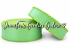 Glitter Ribbon, Moonstitch Ribbon, Satin Ribbon, MINT, Hair Bow Ribbon, Per Yard