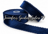 Velvet Moonstitch, NAVY, Moonstitch Ribbon, Velvet Ribbon, Hair Bow Ribbon, PER YARD