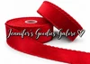 Velvet Moonstitch, RED, Moonstitch Ribbon, Velvet Ribbon, Hair Bow Ribbon, PER YARD