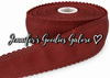 2.5", Scalloped Edge Ribbon, CAPPUCCINO, Eyelet Ribbon, Lace Edge Ribbon, Hollow Edge, Hair Bow Ribbon, 1 YARD
