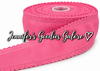 2.5", Scalloped Edge Ribbon, ROSE BLOOM, Eyelet Ribbon, Lace Edge Ribbon, Hollow Edge, Hair Bow Ribbon, 1 YARD 