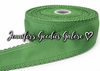 2.5", Scalloped Edge Ribbon, SAGE GREEN, Eyelet Ribbon, Lace Edge Ribbon, Hollow Edge, Hair Bow Ribbon, 1 YARD 