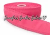 2.5", Scalloped Edge Ribbon, HOT PINK, Eyelet Ribbon, Lace Edge Ribbon, Hollow Edge, Hair Bow Ribbon, 1 YARD 