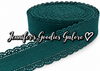 1.5", Scalloped Edge Ribbon, HUNTER GREEN, Corduroy Ribbon, Eyelet Ribbon, Lace Edge Ribbon, Hollow Edge, Hair Bow Ribbon, 1 YARD
