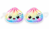 40x35 mm, Dumpling Resins, Planar Resins, Rainbow Dumpling Resins, Squishy Resins, Embellishments, Flat Back, Hair Bow Centers, Cabochons, Wholesale Resins, 2PCS