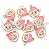 1.2", Christmas Charms, Enamel, Santa Charms, Small Charm Pendants, Necklace Charms, Charms for Bracelets, Holiday Charms, Wholesale Charms, 2PCS