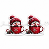 40mm, Snowman Resins, Hot Cocoa Resins, Planar Resins, Christmas Resins, Flatback, Cabochons, Scrapbooking, Hair Bow Centers, Embellishments, 2PC 