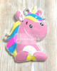 50mm, Pink Unicorn Pendant, Rainbow Unicorn, Unicorn Pendant, Chunky Necklace, DIY Necklace, Unicorn Necklace, Rhinestone Pendants (313)
